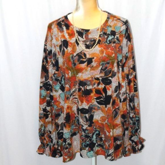 Zac & Rachel Tops - Zac & Rachel Women Long Sleeve Floral Top
